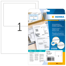 HERMA SPECIAL A4 Etiqueta de envío + albarán de entrega